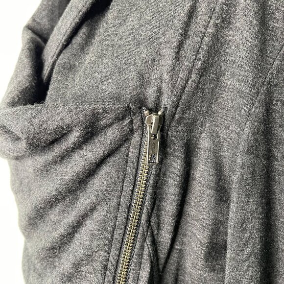 Helmut Lang Women's Black 100% Wool Wrap Long Sleeve Blouse Size Medium - Picture 9 of 10